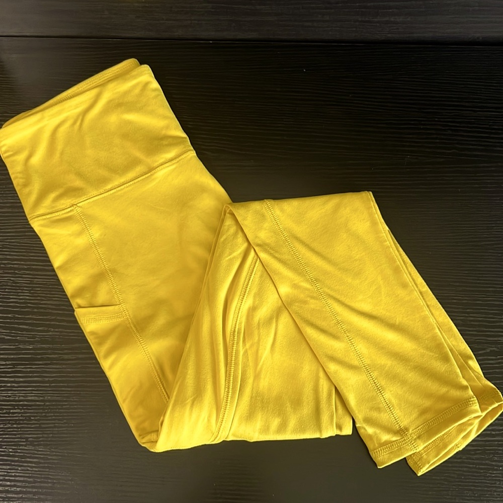 Mustard Yellow Pocketed Leggings